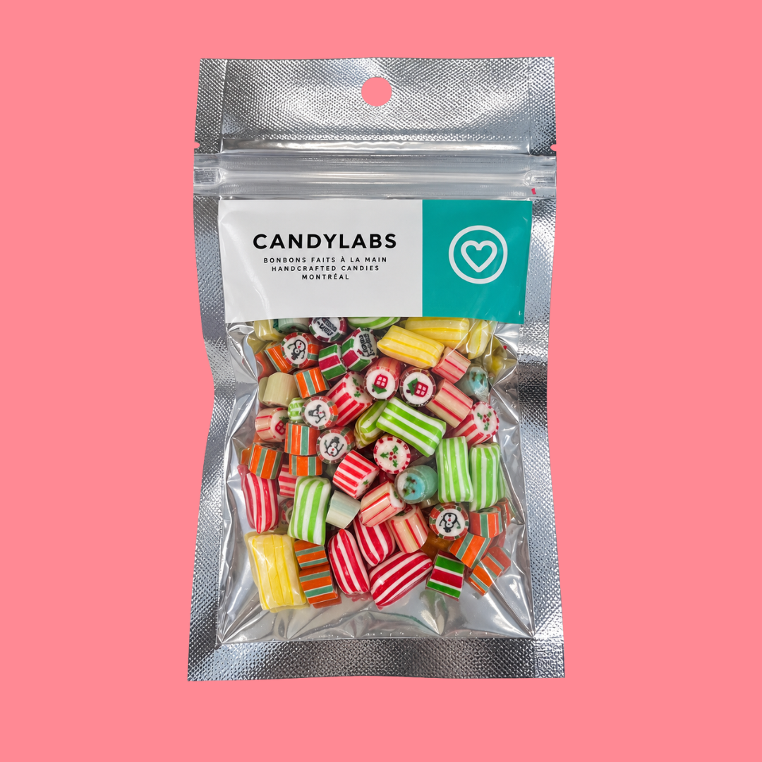 Bonbons artisanaux CandyLabs Mélange des Fêtes fabriqués à Montréal – 60 g