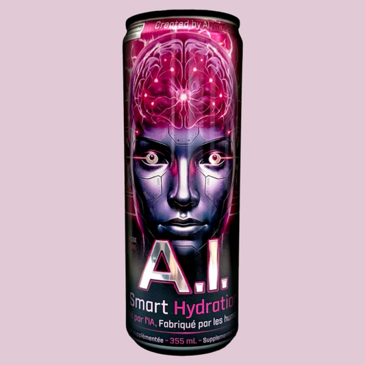 Boisson hydratante A.I. Smart Hydration limonade rose – 355 ml