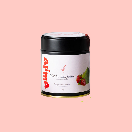 ALIMA matcha aux fraises de qualité cérémoniale 60 g