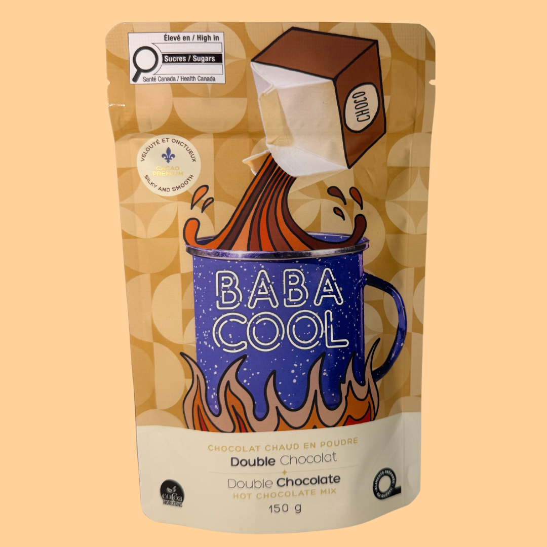 Chocolat chaud Double chocolat Atelier Babacool – produit québécois