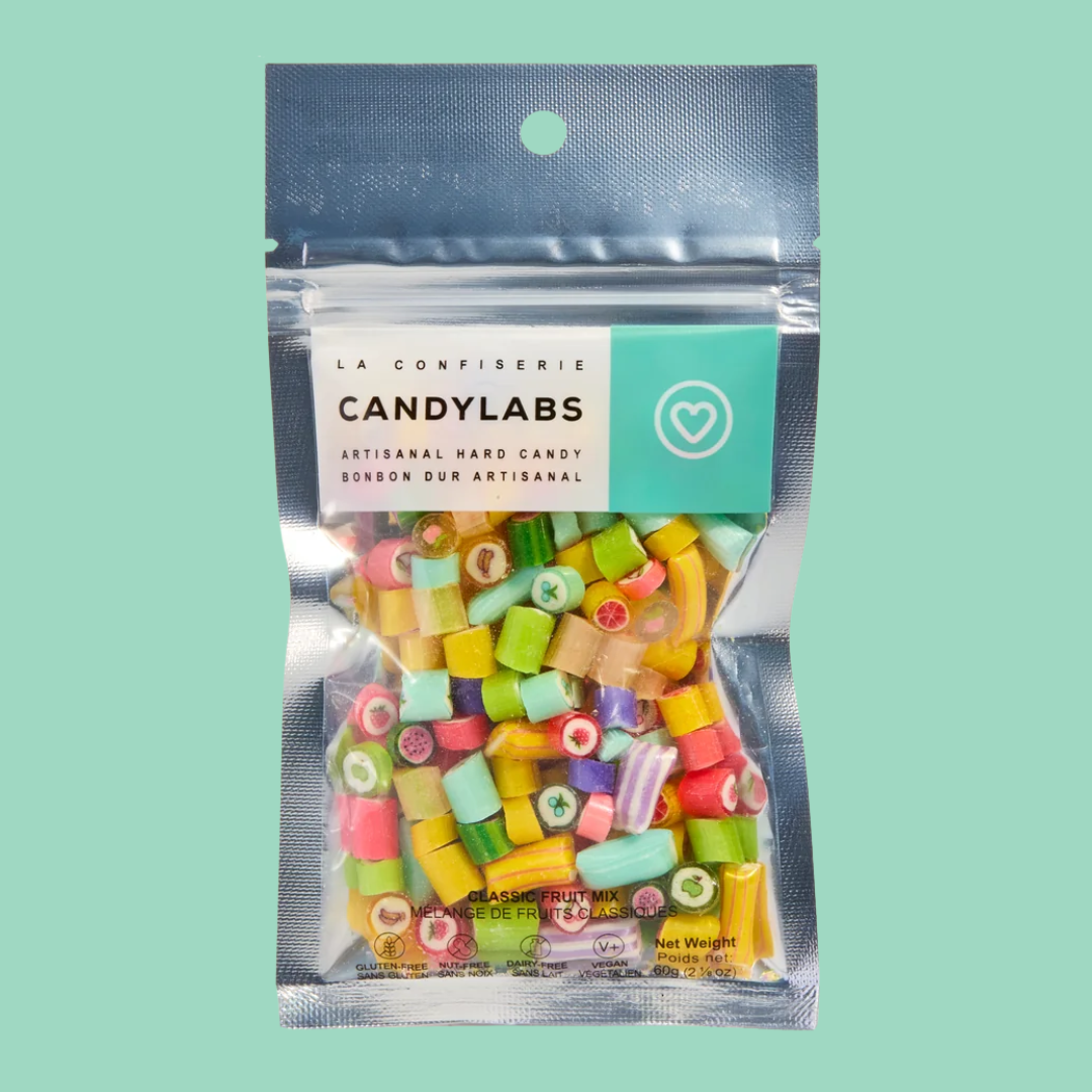 Bonbons artisanaux CandyLabs mélange de fruits classiques faits à Montréal – 60 g