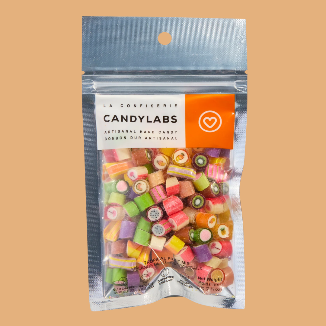 Bonbons artisanaux CandyLabs mélange de fruits tropicaux faits à Montréal – 60 g
