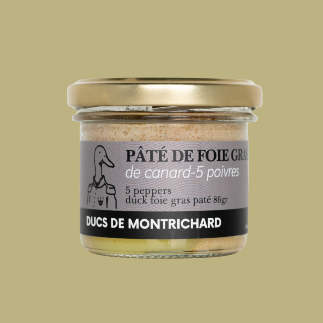 Pâté de foie gras de canard aux 5 poivres Ducs de Montrichard – 86 g
