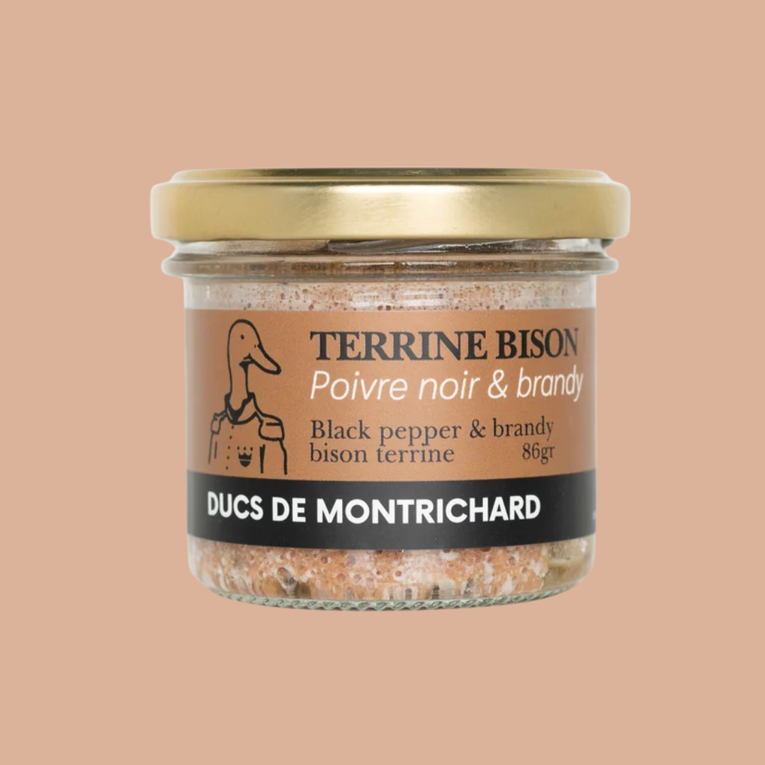 Terrine de bison au poivre noir et brandy Ducs de Montrichard – 86 g