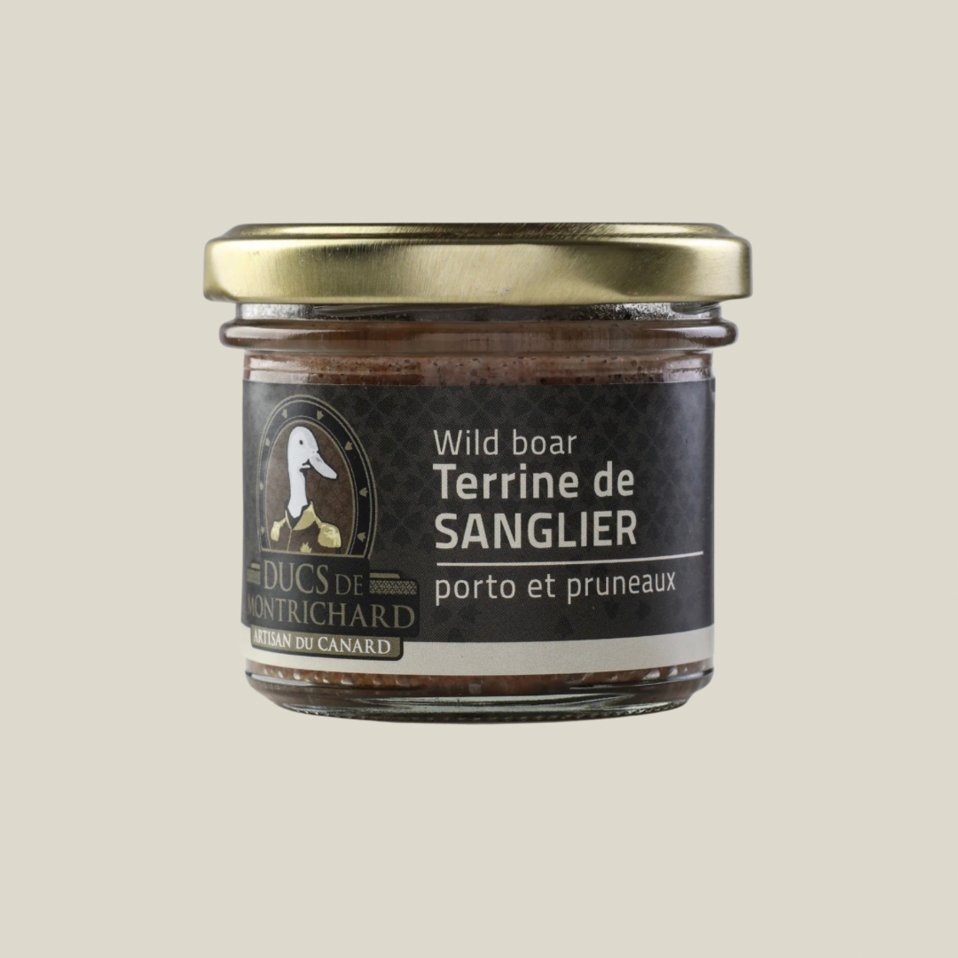 Terrine de sanglier au porto et pruneaux Ducs de Montrichard