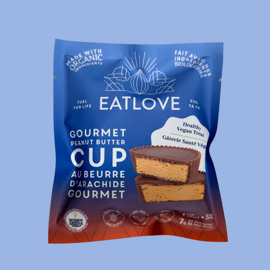 Cup chocolatée au beurre d’arachide EatLove – produit québécois