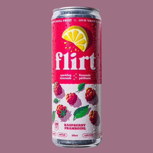 Limonade pétillante Flirt Drinks à la framboise – boisson québécoise