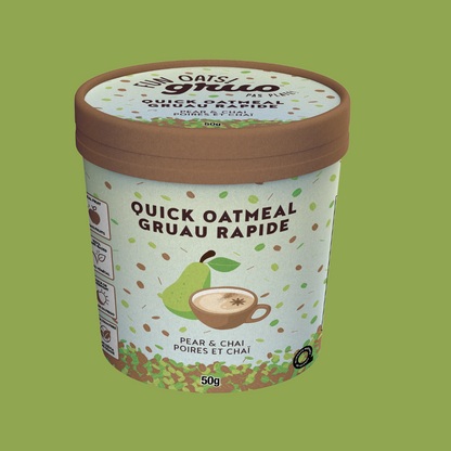 Gruau Gruo poires et chaï – format Grab’N’Go 50 g