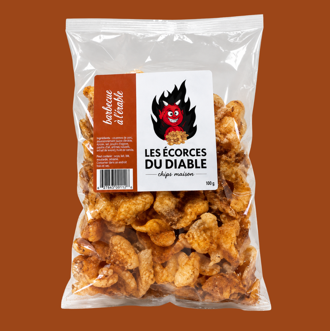 Chips maison barbecue à l’érable Les Écorces du Diable – produit québécois