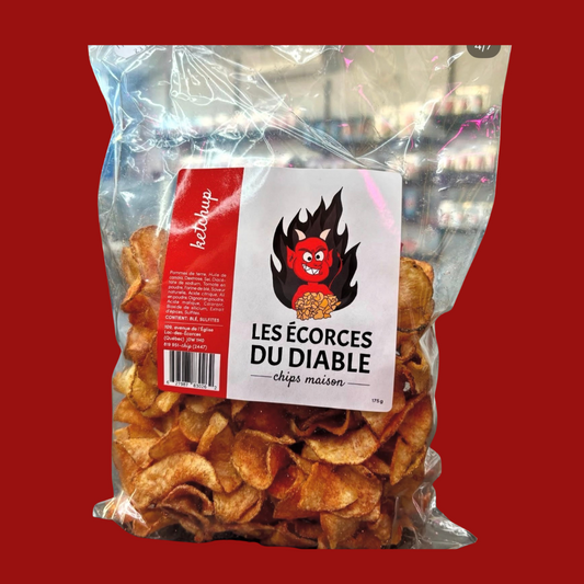Chips maison ketchup Les Écorces du Diable – produit québécois