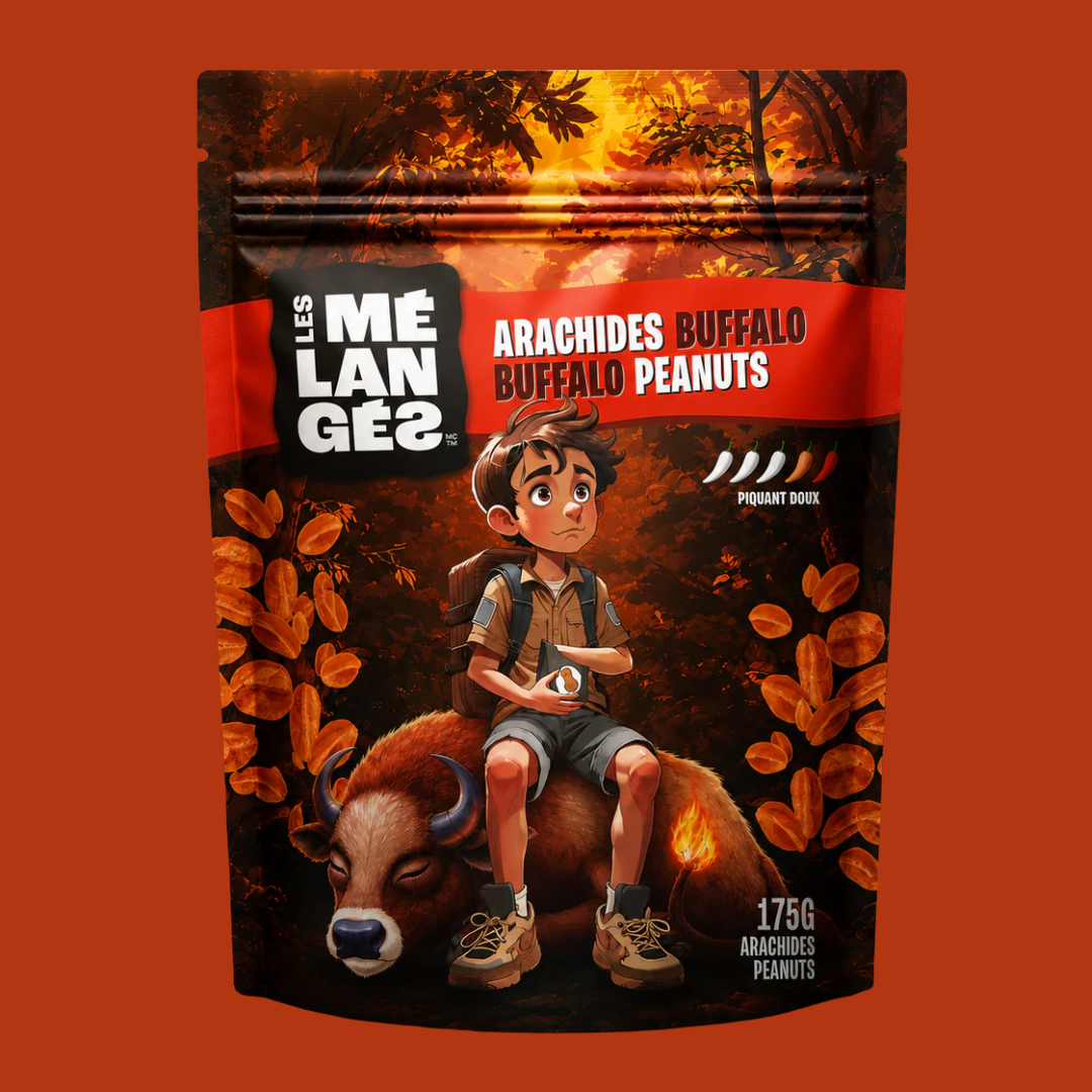 Arachides Buffalo assaisonnées Les Mélangés – 175 g
