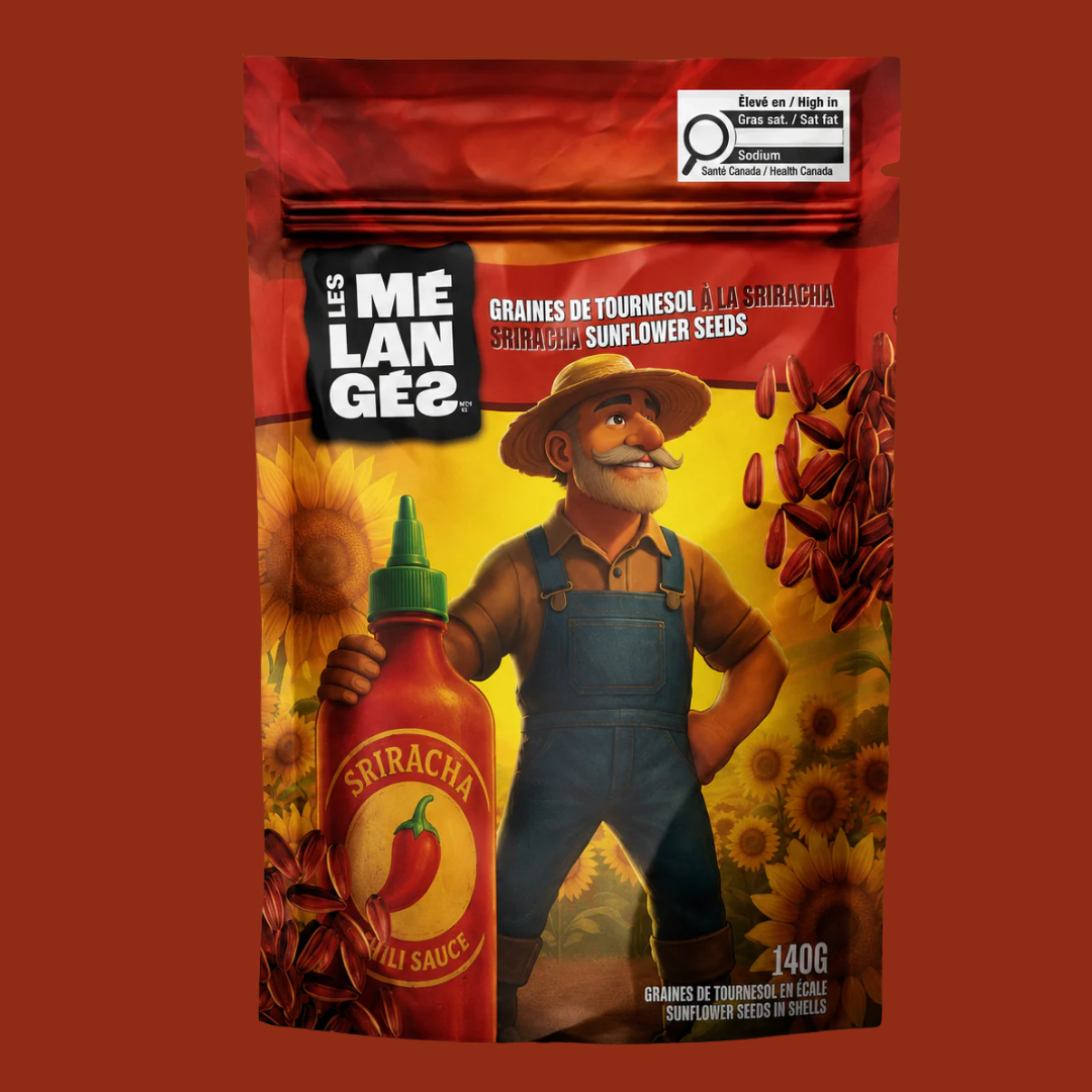 Graines de tournesol à la sriracha Les Mélangés – 140 g