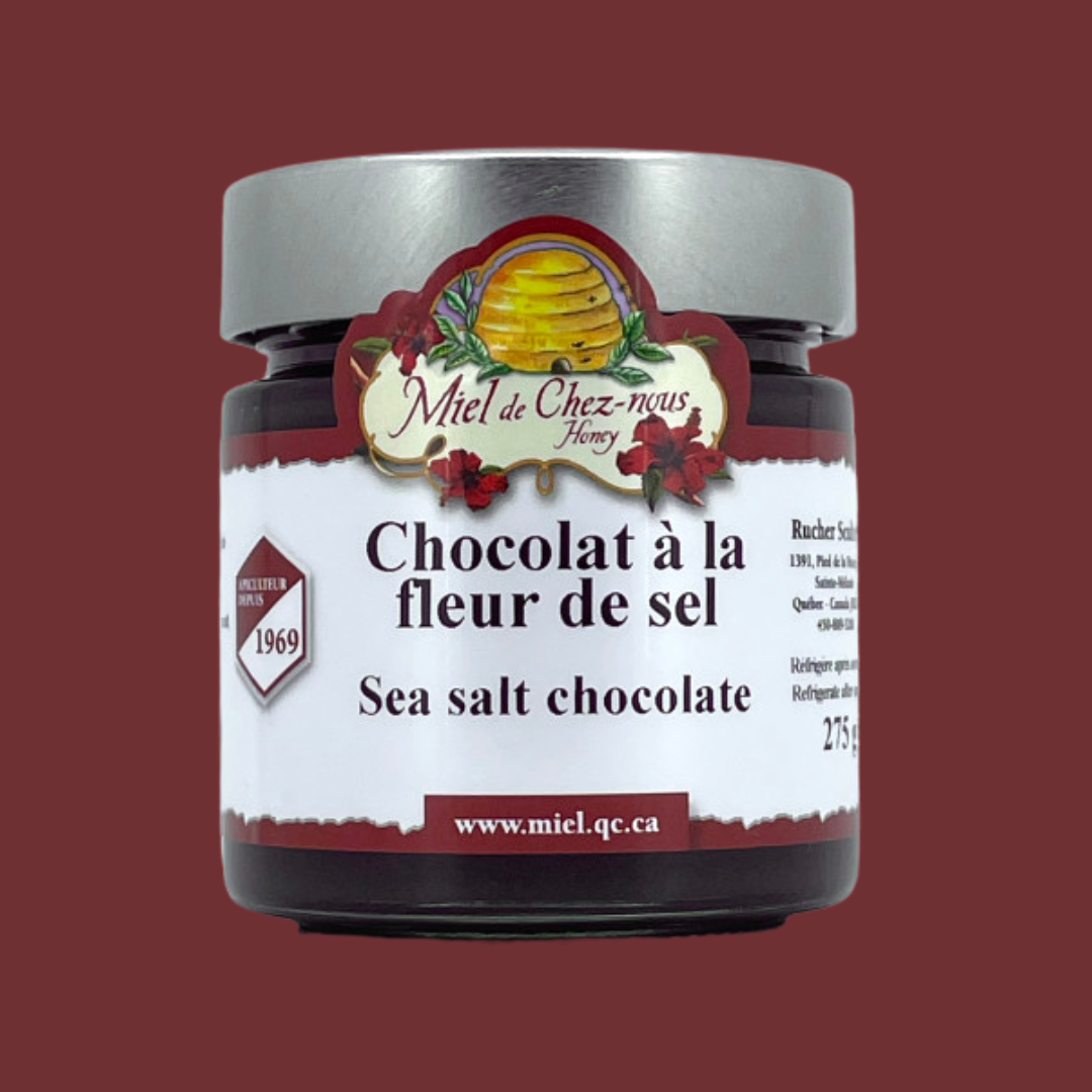 Miel de Chez-nous | Chocolat à la fleur de sel québécois 275 g